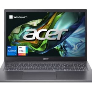 Acer Aspire 5 15 Slim Laptop | 15.6″ FHD IPS Touch 1920 x 1080 | Intel Core i7-1355U | Intel Iris Xe Graphics | 16GB LPDDR5 | 512GB Gen 4 SSD | Wi-Fi 6E 802.11ax | Backlit Keyboard |