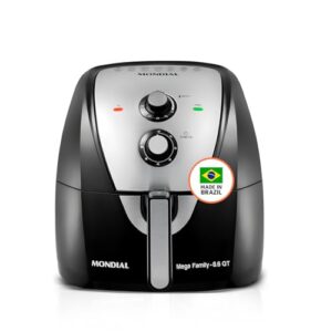 Air Fryer – 8.6 Quart Extra-Large Air Fryer, 2 Simple Dial Controls, 1800 Watts – Quick Heat Circulation Technology, Low Fat Cooking Less Calories – Removable Squared Basket – Black