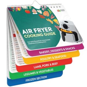 Air Fryer Cheat Sheet Magnets Cooking Guide Booklet – Air Fryer Cookbooks – Air Fryer Liners – Air Fryers Kitchen Gifts Gadgets 2025 – Air Fryer Accessories – Air Fryer Cooking Guide