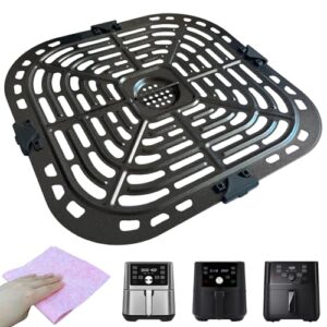 Air Fryer Crisping Plate for Instant Pot Vortex Plus 6 in 1 6QT XL Air Fryer, Premium Air Fryer Grill Plate Pan Rack Tray Insert Grate Grid Shelf for 6QT Instant Air Fryers, Dishwasher Safe