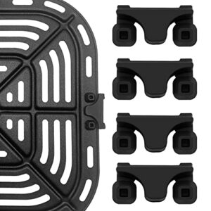 Air Fryer Rubber Bumpers, 4 Packs Replacement Parts for Instant Vortex Gourmia Cosori and other Air Fryers, Air Fryer Accessories Silicone Protective Feet Tips Tabs to Prevent Basket Damage