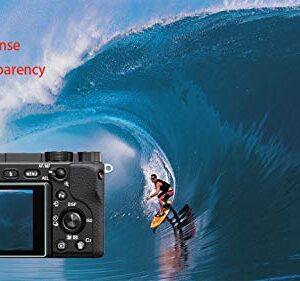 Screen Protector for Sony Alpha 6300 6400 6000 5000 A6300 A6400 A6000 A5000 Camera with Hot Shoe Cover,0.3mm High Definition 9H Hardness Optical LCD Premium Glass Protective Cover [2+3 Pack]