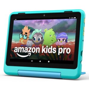 Amazon Fire 8 HD Kids Pro (32GB, Discovery) Bundle with Sleeve and Screen Protector