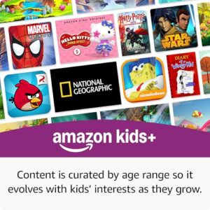 Amazon Entertainment Bundle Including Fire HD8 Kids Pro Tablet (32GB, Jungle Cat + Echo Dot Kids (Dragon)