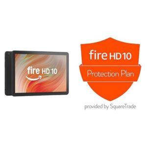 Amazon Fire HD 10 Tablet (32 GB, Black) + 2-Year Protection Plan