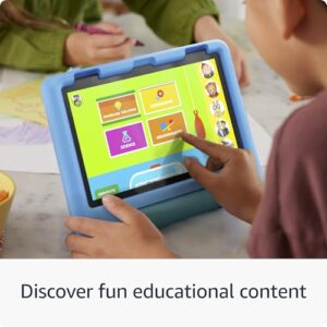 Amazon Fire HD 8 Kids tablet, ages 3-7 (32 GB, Grape) + Stylus Bundle