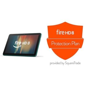 Amazon Fire HD 8 Tablet (32 GB, Emerald) + 2-Year Protection Plan