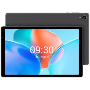 Android 14 Tablet, 10.1 inch Tablet HD Display, 64GB ROM, 8 GB RAM, 512GB Expandable Storage, Octa-Core, 5000mAh, WiFi & Bluetooth, Dual Cameras, Space Gray