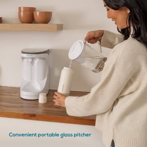 AquaTru Carafe Alkaline Mineral Boost | Countertop Water Purifier for PFAS & Other Contaminants Exclusive 4-Stage Ultra Reverse Osmosis Technology (No Plumbing/Installation Required) BPA Free - Image 5