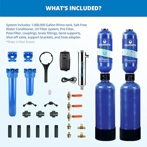 Aquasana Whole House Water Filter System | 1,000,000 Gallons | Salt-Free Softener Alternative | UV, Carbon & KDF | Tackles up to 99.99% Chlorine, Bacteria, Viruses, Cysts & Scale | EQ-1000-AST-UV - Image 7