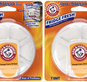 Arm & Hammer Fridge Fresh Refrigerator, 1 Count (Pack of 2)