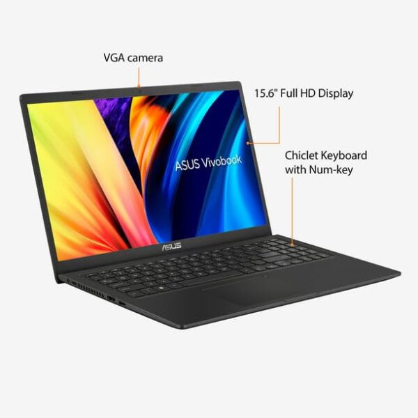 Asus Vivobook 15.6" FHD Laptop | Intel Core i5-1135G7 | Intel Iris Xe Graphics | 36GB RAM | 1024GB SSD | Windows 11 Home | Black | Bundle with USB 3.0 Hub - Image 3
