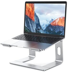 BESIGN LS03 Aluminum Laptop Stand, Ergonomic Detachable Computer Stand, Notebook Riser Compatible with Air, Pro, Dell, HP, Lenovo More 10-15.6″ Laptops, Silver