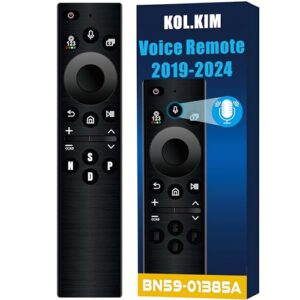 BN59-01385A Frame TV Remote for Samsung TV Remote Control Replacement with Voice Control Remote Control for Specific Model Serif Crystal UHD Neo QLED OLED 4K 8K Smart Controller 2019-2024