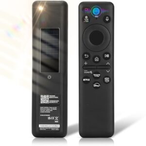 BN59-01455A Solar Voice Remote(Black), Replaces of BN59-01455A Samsung Remote, Compatible with Samsung Smart TV QLED TV Series S95C,LS03D,QN50,QN55,QN60,QN65,QN70,QN80,QN85,QN90