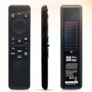 BN59-01455A Solar Voice Remote,with Bluetooth Rechargeable Solar Cell,Compatible with Samsung Smart TV QLED TV Series S95C,LS03D,QN50,QN55,QN60,QN65,QN70,QN80,QN85,QN90 ETC