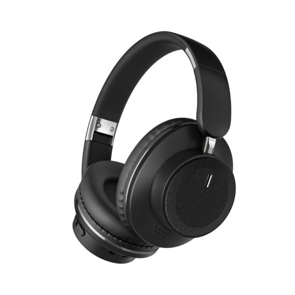 Bluetooth Over-Ear Headphones, Foldable Wireless Headphones with Hidden Mic for Cell Phone, PC, Laptop, Suitable for Music, School, Workouts, and Gaming (Black)