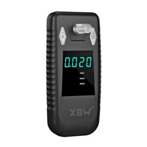 Breathalyzers for Alcohol Rechargeable | 3s Preheating Fuel Cell Sensor | Professional-Grade Alcohol Breathalyzer Tester for Personal | 4s Quick Test | with 10 Mouthpiecesy and Portable Case
