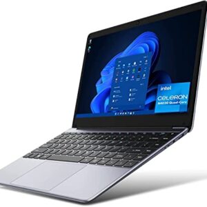 CHUWI HeroBook Pro 14.1” Laptop, 256GB SSD 8GB RAM, Windows 11 Laptops, 2TB SSD Expand, Intel Celeron N4020(up to 2.8GHz), 2K FHD IPS Display, Ultra Slim, Mini-HDMI, 5G WiFi, USB3.0, Webcam,TF Card