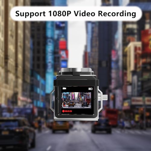 CHUZHAO Vintage Mini Digital Camera, Retro-Style Point and Shoot, 1080P Video & Photo Autofocus, Portable Compact Pocket Camera with 16GB Card for Beginners Teens Adults Black - Image 5