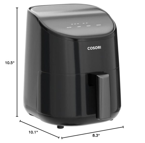 COSORI Air Fryer 2.1 QT, Small & Mini 4-in-1 airfryer Ideal for Simple Meals and Snack, Easy to Leftover Food to Crispy, Up to 97% Less Oil, 30 In-App Recipes, Nonstick & Dishwasher-Safe Basket - Image 4