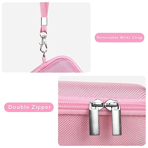 Canboc Camera Case for Canon PowerShot G7 X Mark II/ G7X Mark III Digital 4K Vlogging Camera, Point and Shoot 4K Video Camera Bag, Zipper Mesh Pocket fits USB Cable, Batteries, Pink - Image 7