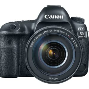 Canon EOS 5D Mark IV Full Frame Digital SLR Camera with EF 24-105mm f/4L is II USM Lens Kit Black