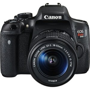 Canon EOS Rebel T6i Digital SLR with EF-S 18-55mm is STM Lens – Wi-Fi Enabled