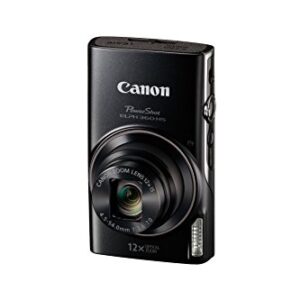 Canon PowerShot ELPH 360 Digital Camera w/ 12x Optical Zoom and Image Stabilization – Wi-Fi & NFC Enabled (Black)