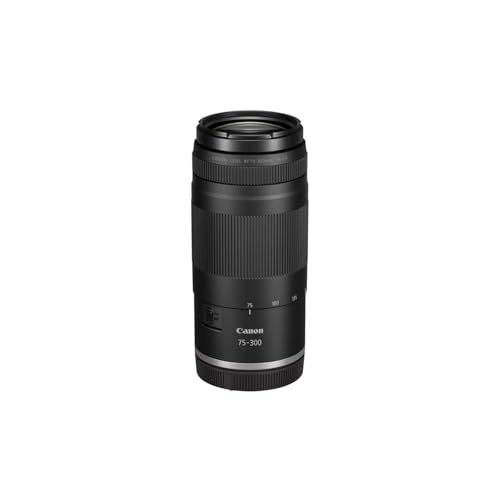 Canon RF 75-300mm f/4-5.6 Compact Telephoto Zoom Lens for RF Mount - Full Frame APS-C Compatible (Black) - Image 3