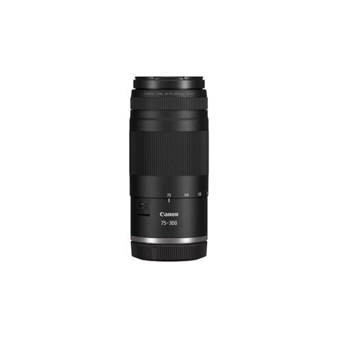 Canon RF 75-300mm f/4-5.6 Compact Telephoto Zoom Lens for RF Mount - Full Frame APS-C Compatible (Black) - Image 4