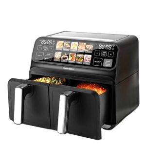 ChefRobot Dual Air Fryer 8 Quart TFT Touch Screen Non Toxic for Family Size/Kitchen/RV