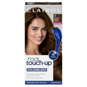 Clairol Root Touch-Up by Nice’n Easy Permanent Hair Dye, 5 Medium Brown Hair Color, (Pack of 1)