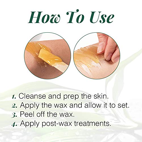 Clean + Easy Brazilian Wax – Hard Wax Bikini Hair Removal for Intimate Areas, No-Strip Formula for Coarse Hair, 14 oz - Image 5