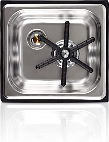 Coffee Armada Glass and Pitcher Rinser – Stainless Steel – High Pressure Auto Jet Washer Press – Essential item for Professional Coffee Shops and Bars 7.3” x 6.9” x 4.5” - Image 4