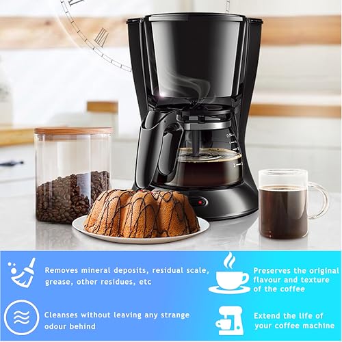 Coffee Maker Descaling Tablets, Can Remove Limescale, Grease, Residues, No Foreign Matter Residue, Prolong the Service Life of the Coffee Machine, Two Boxes (12 Tablets) - Image 3