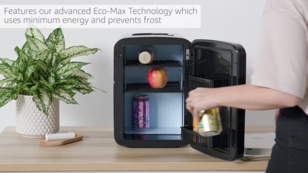 Cooluli 15L Mini Fridge with Magnetic Blackboard - Portable Small Refrigerator for Travel, Car & Office, V15LE2BK - Image 8