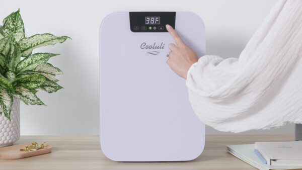 Cooluli 20 Liter Mini Fridge with Temperature Control - White Thermoelectric Cooler and Warmer for Bedroom, Office, Car, Dorm - Image 8