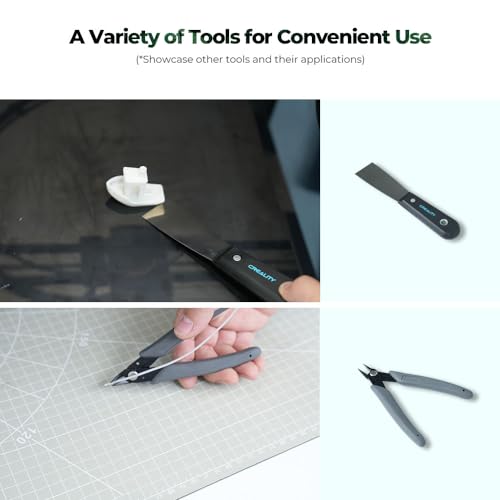Creality 3D Printer Tool Kit, 74Pcs 3D Printing Tool Wrap Kit Assembly/Removal/Filament Cutting Set 3D Printer Accessories for All FDM Printers Cleaning Finishing Printing - Image 5