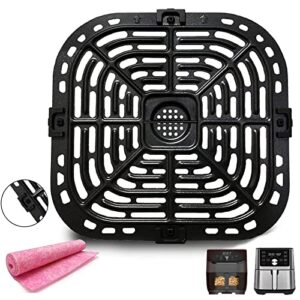 Crisper Plate Tray Rack for Instant Vortex Plus 6QT, 5.7QT Air Fryers – Premium Grill Pan Grate Insert Grid with Rubber Pieces for Gourmia GAF685 6 Quart Air Fryer