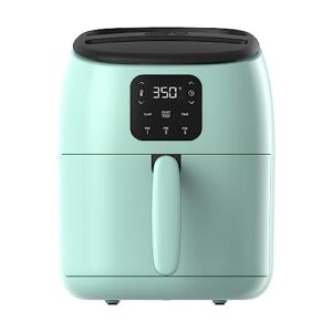 DASH Tasti-Crisp™ Electric Air Fryer Oven, 2.6 Qt., Aqua – Compact Air Fryer for Healthier Food in Minutes, Ideal for Small Spaces – Auto Shut Off, Digital, 1000-Watt