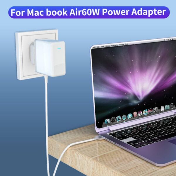 Delippo 16.5V 3.65A for Mac Book Pro Charger AC 60W L-Tip Power Adapter Replacement Charger for MacBook Pro 13 inch A1181 A1278 A1184 A1330 A1342 A1344 (Before Mid 2012 Models) with 6ft Long Cable - Image 5