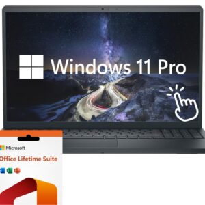 Dell Inspiron 15.6″ FHD Touchscreen Laptop, Intel Core i7-1255U, 64GB RAM, 2TB SSD, Windows 11 Pro, Microsoft Office Lifetime Suite, Black