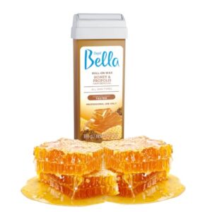 Depil Bella Brazilian Roll On Wax Honey and Propolis Depilatory | Body Waxing, Hair Removal Wax-Cartridge | For Men and Women | Home Self Waxing | Sensitive Skin | Dermatologically Tested | Painless