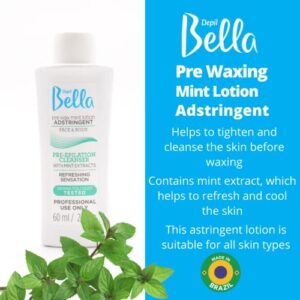 Depil Bella Bundle Kit Waxing Roller, 1 Roll on Honey and propolis + 3 Roll on Algae with Peppermint Depilatory Wax Hair removal for Women and men, Sensitive hair, At Home and professional Waxing