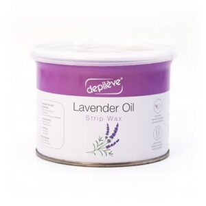 Depileve Strip Wax for Hair Removal – Lavender Rosin Wax for Sensitive Skin – Full-Body – Ideal for Delicate Areas – Moisturizing Strip – for Salon and At-Home Use – 14 oz
