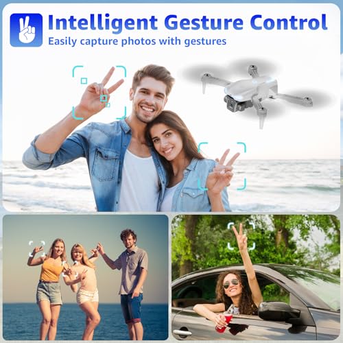Drone with Camera for Kids & Adults, 1080P HD Mini FPV Drones with Altitude Hold, One-Key Take Off/Landing, Headless Mode, 360° Flips, Speed Adjustment, Toys Gifts for Boys Girls, Beginner - Image 4