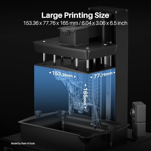 ELEGOO Mars 5 Ultra Resin 3D Printer with 7" 9K Mono LCD, 150mm/h High Speed Printing, Smart Automatic Leveling, Intelligent Detection, WiFi-Transfer, Printing Size of 6.04 x 3.06 x 6.49 inch - Image 7