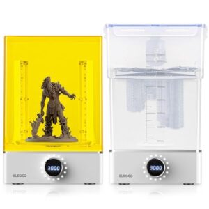 ELEGOO Mercury X Bundle with Separate Wash Station and Cure Station for Large Resin 3D Printed Models, Compatible with Saturn, Mars MSLA 3D Printers