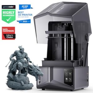 ELEGOO Saturn 4 Ultra 12K Resin 3D Printer, with Smart Automatic Leveling, 10-Inch 12K Monochrome LCD, 150mm/h Faster Printing Speed,8.62×4.84×8.66 Inch Printing Size